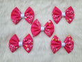 Pink Bandhani Bowties- Bundle of 5