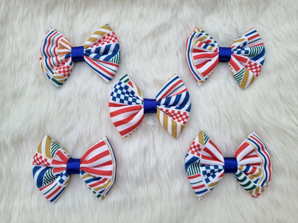 Happy Checks & Stripes BowTie - Bundle of 5