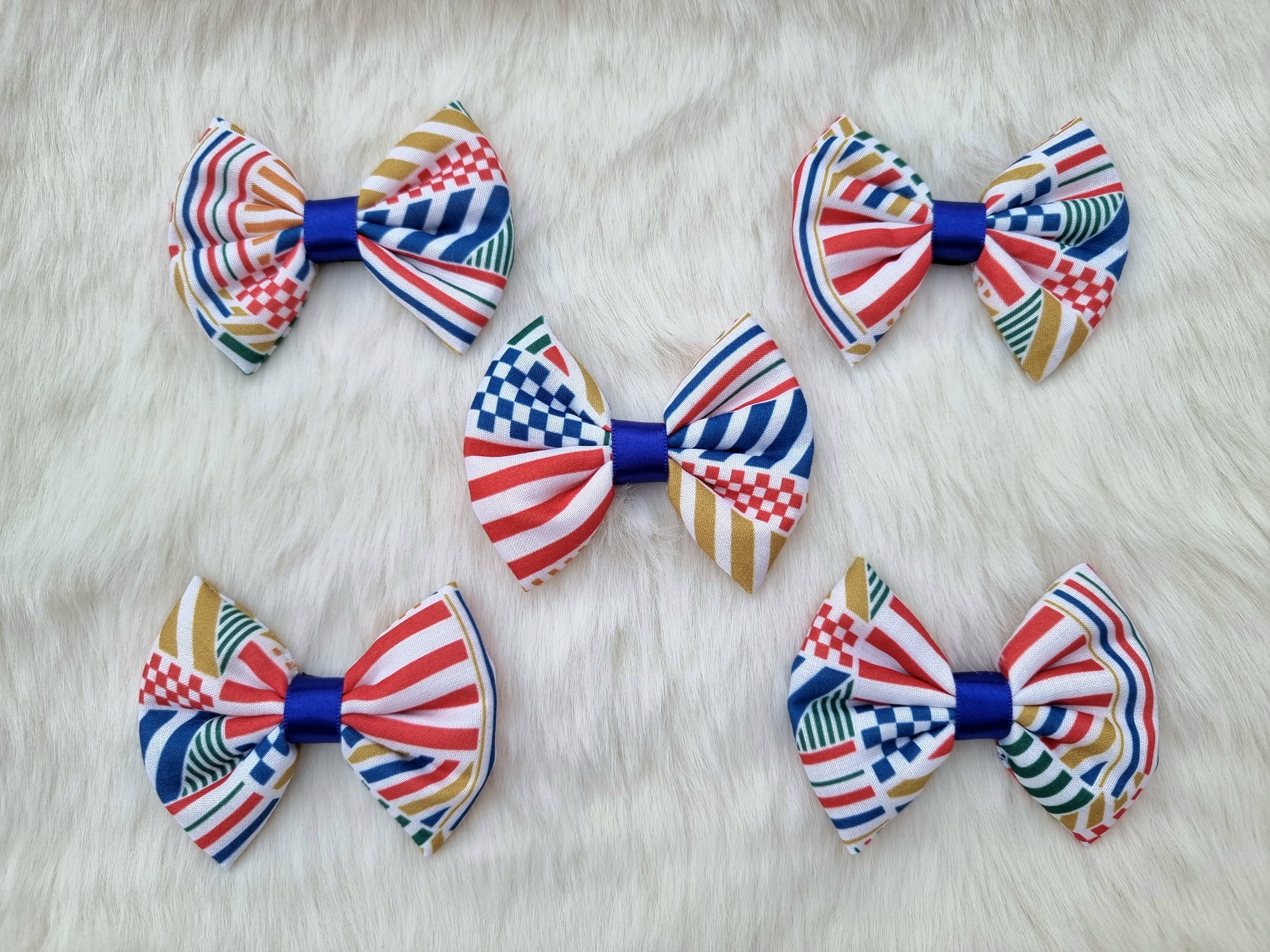 Happy Checks & Stripes BowTie - Bundle of 5
