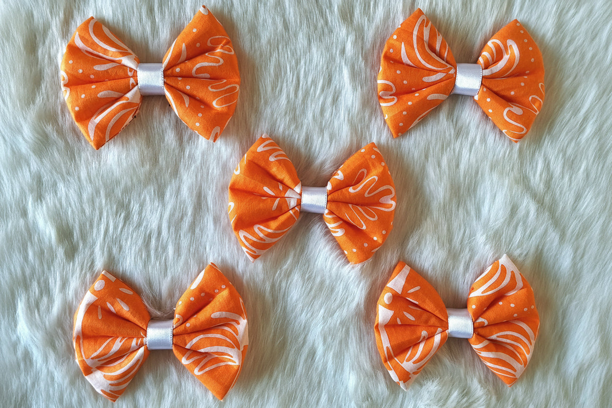 Orange Bowties - Bundle of 5