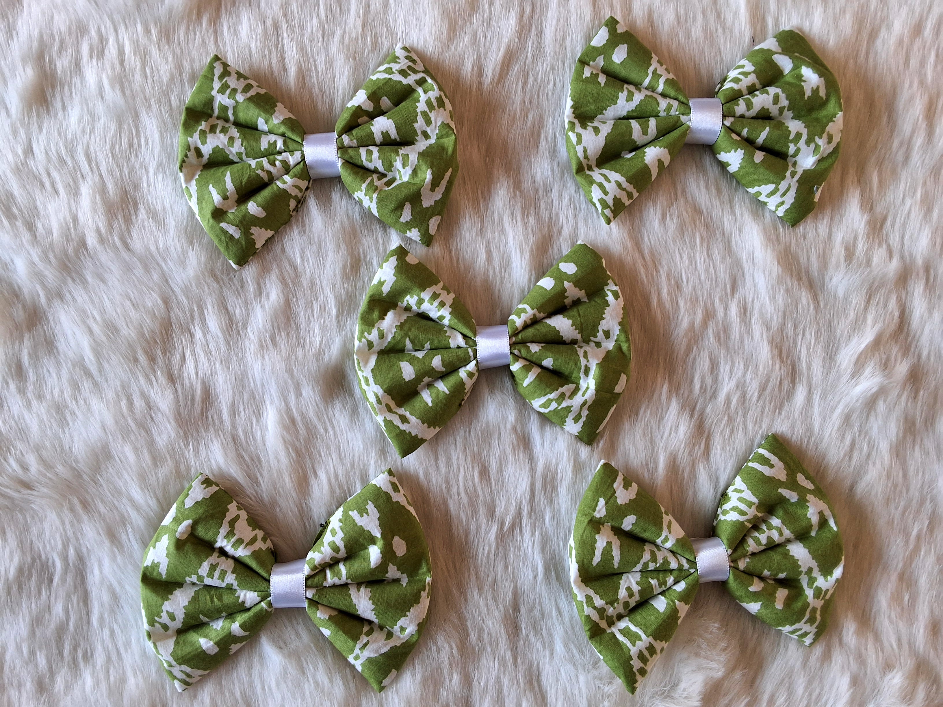 Olive Green Bowties - Bundle of 5