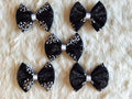 Black Block Print Bowtie- Bundle of 5