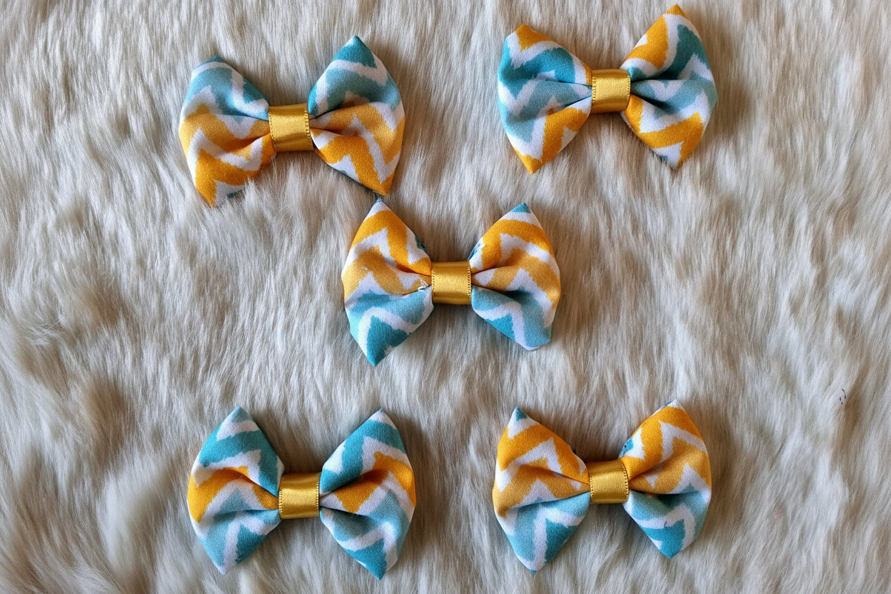 Zig-zag Bowties- Bundle of 5