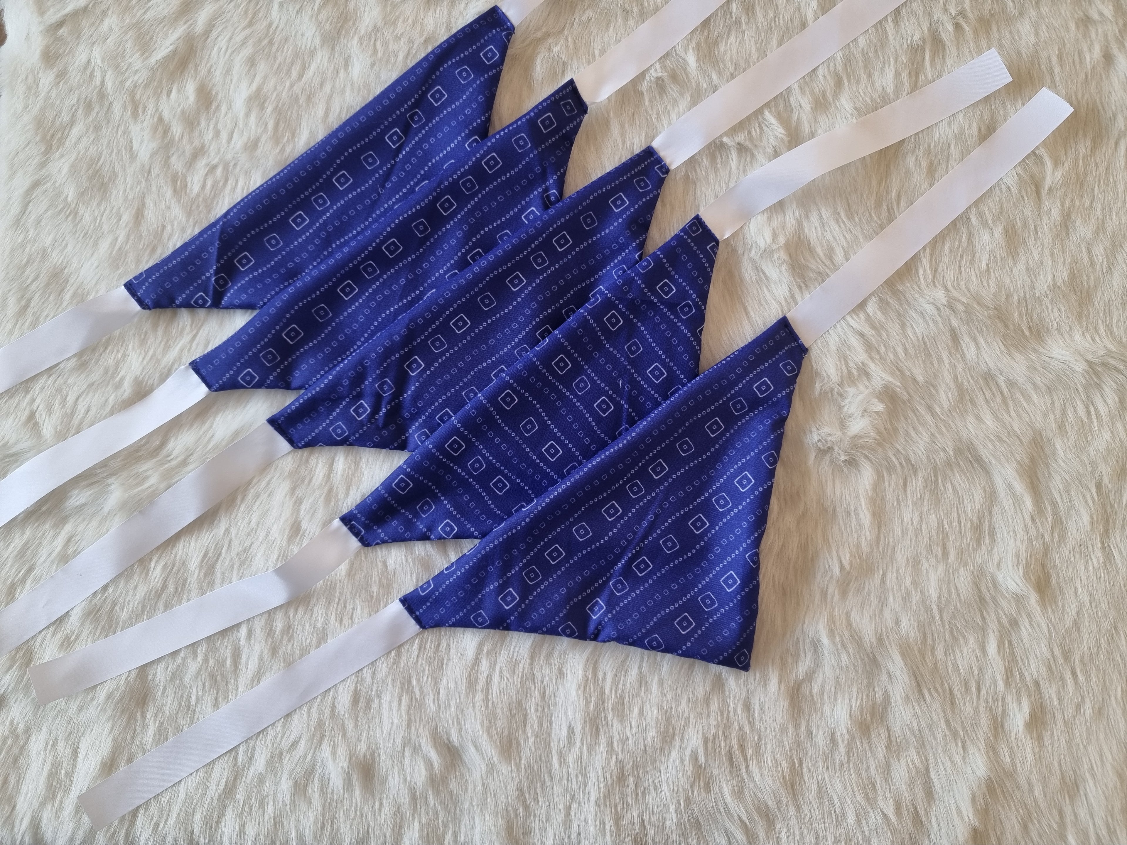 Blue Bandhani - Bundle of 5