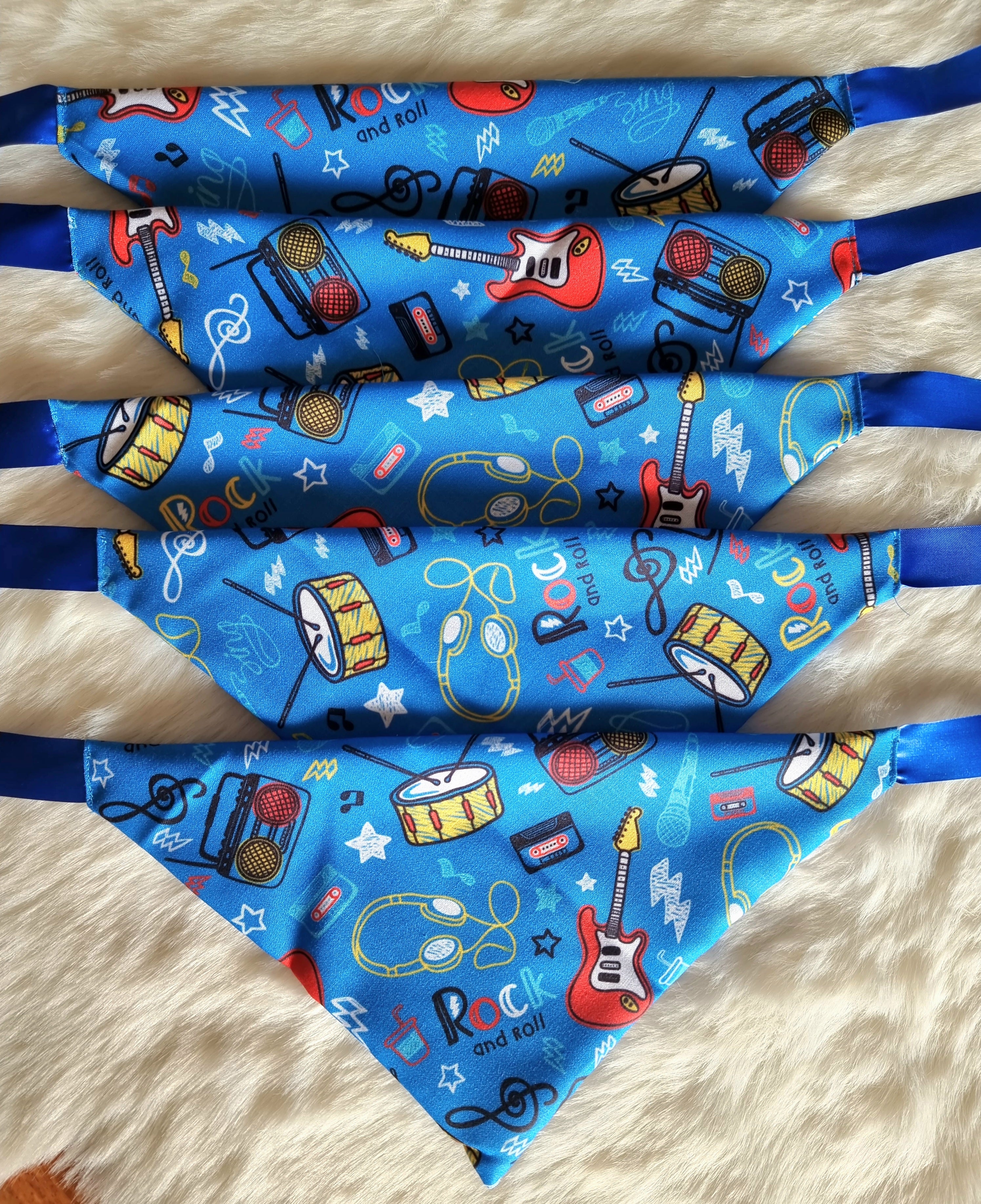 Rock & Roll Bandanas - Bundle of 5