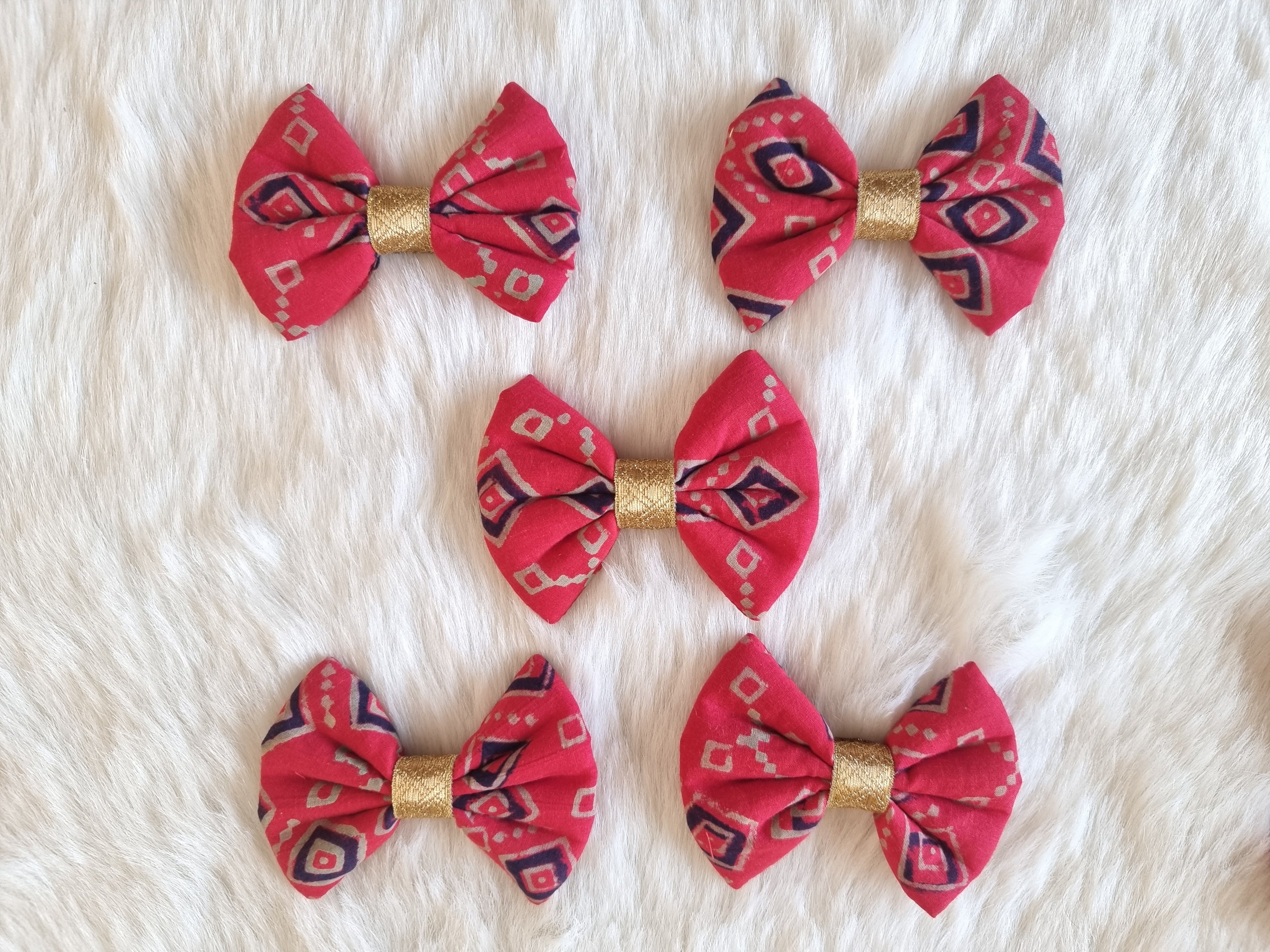 Jaipur jewel Pet Bowties - Bundle of 5