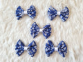 Classic Blue and White Pet Bowties - Bundle of 5