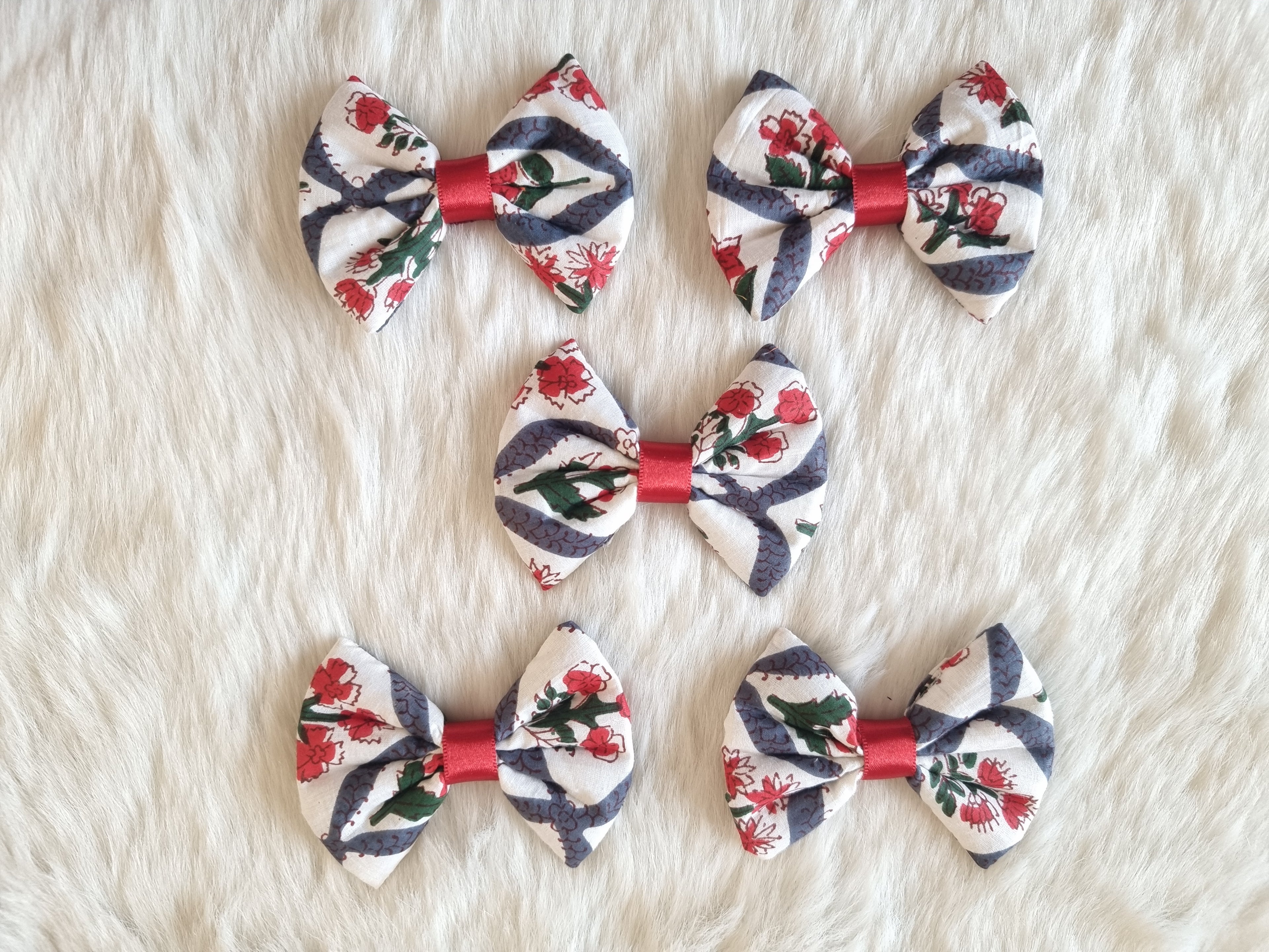 Scarlet Bloom Pet Bowties - Bundle of 5