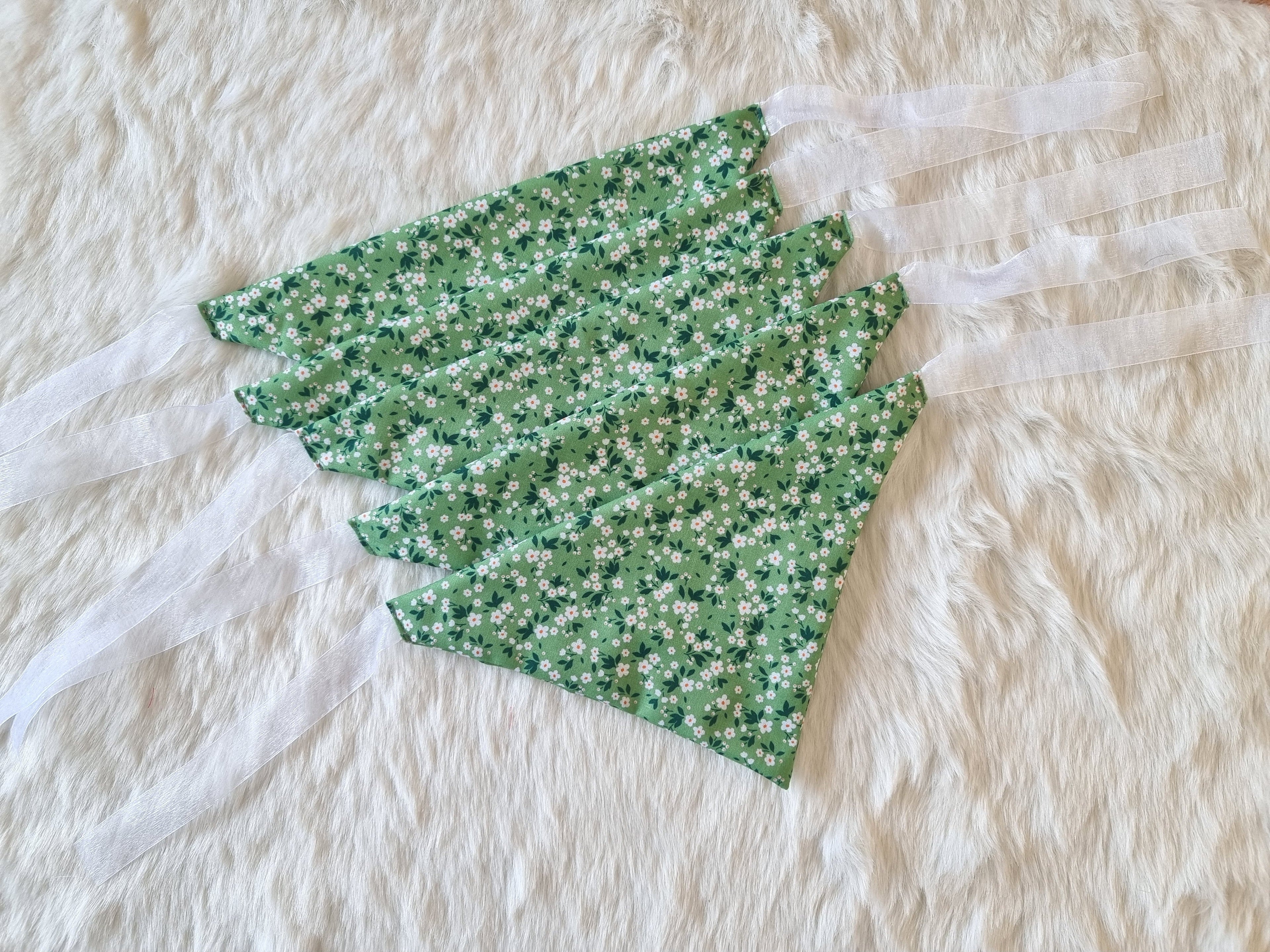Wildflower Meadow | Soft Cotton Tie-On Bandana for Dogs- Bundle of 5