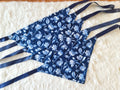 Indigo Floral| Soft Cotton Tie-On Bandana for Dogs- Bundle of 5