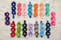 Rhinestone Trio Flower Collar - Bundle of 5