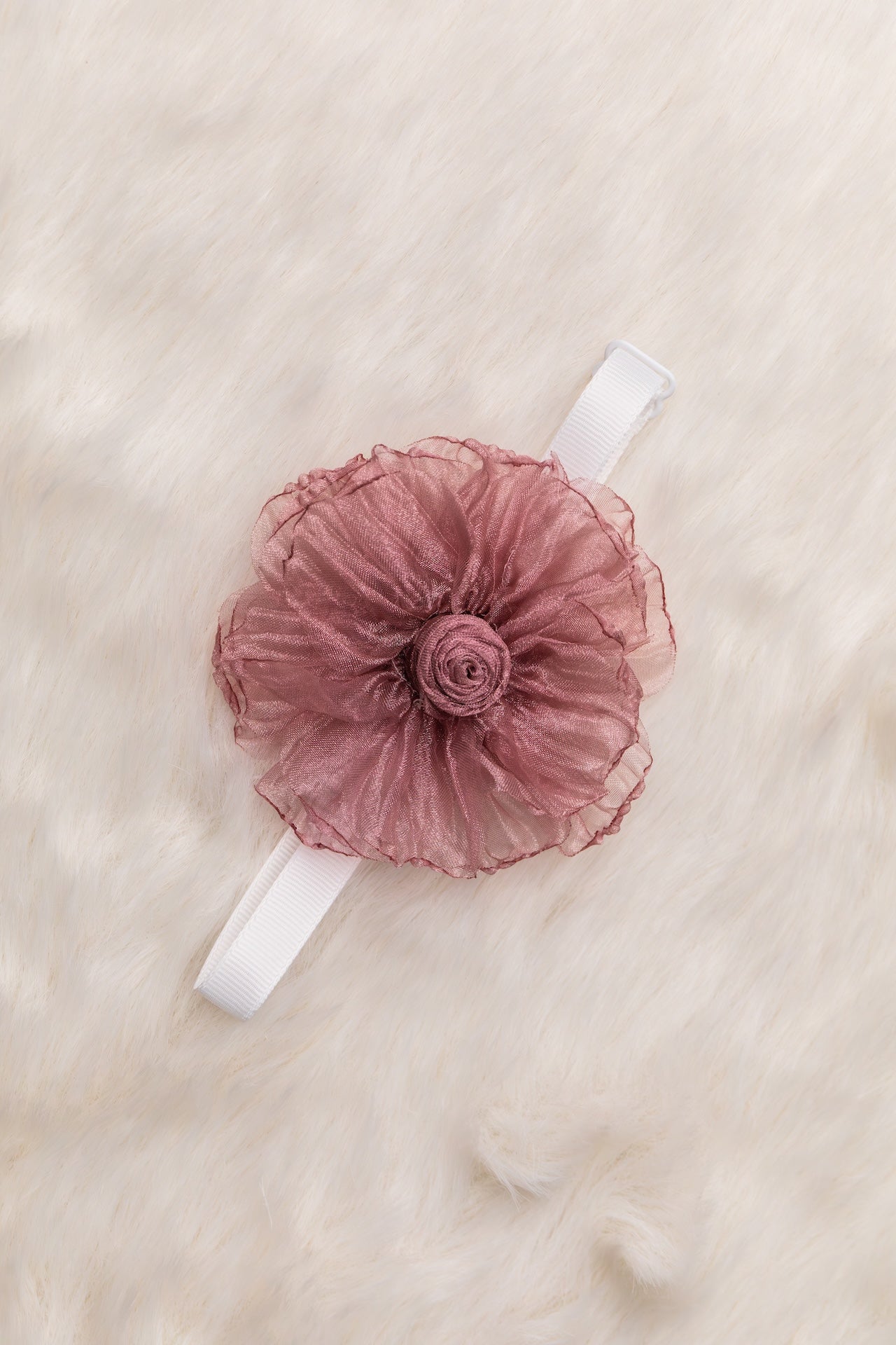 Rose Bloom Organza Flower Collar - Bundle of 5