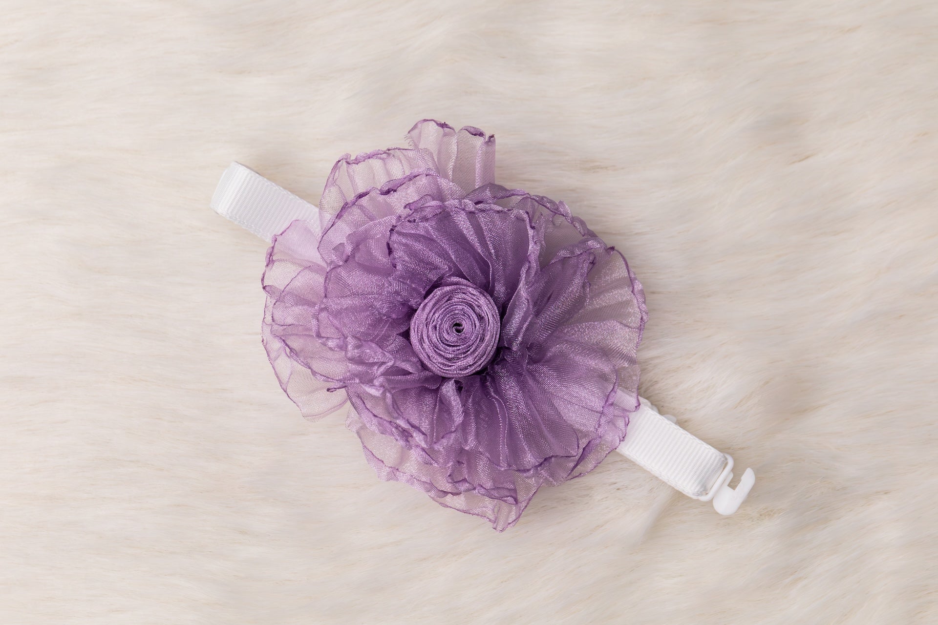 Rose Bloom Organza Flower Collar - Bundle of 5