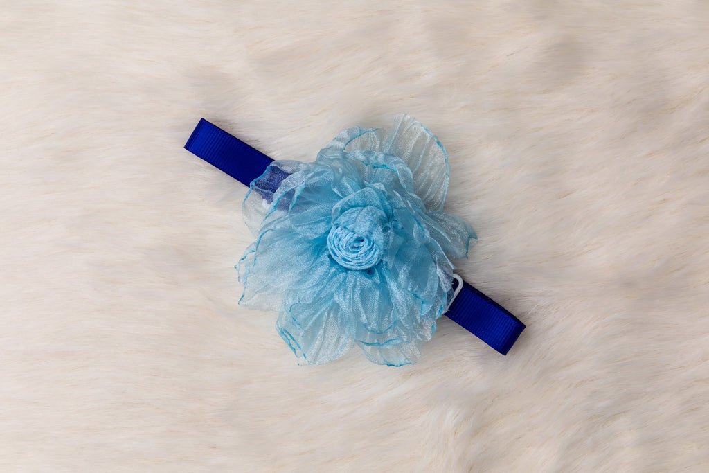 Rose Bloom Organza Flower Collar - Bundle of 5