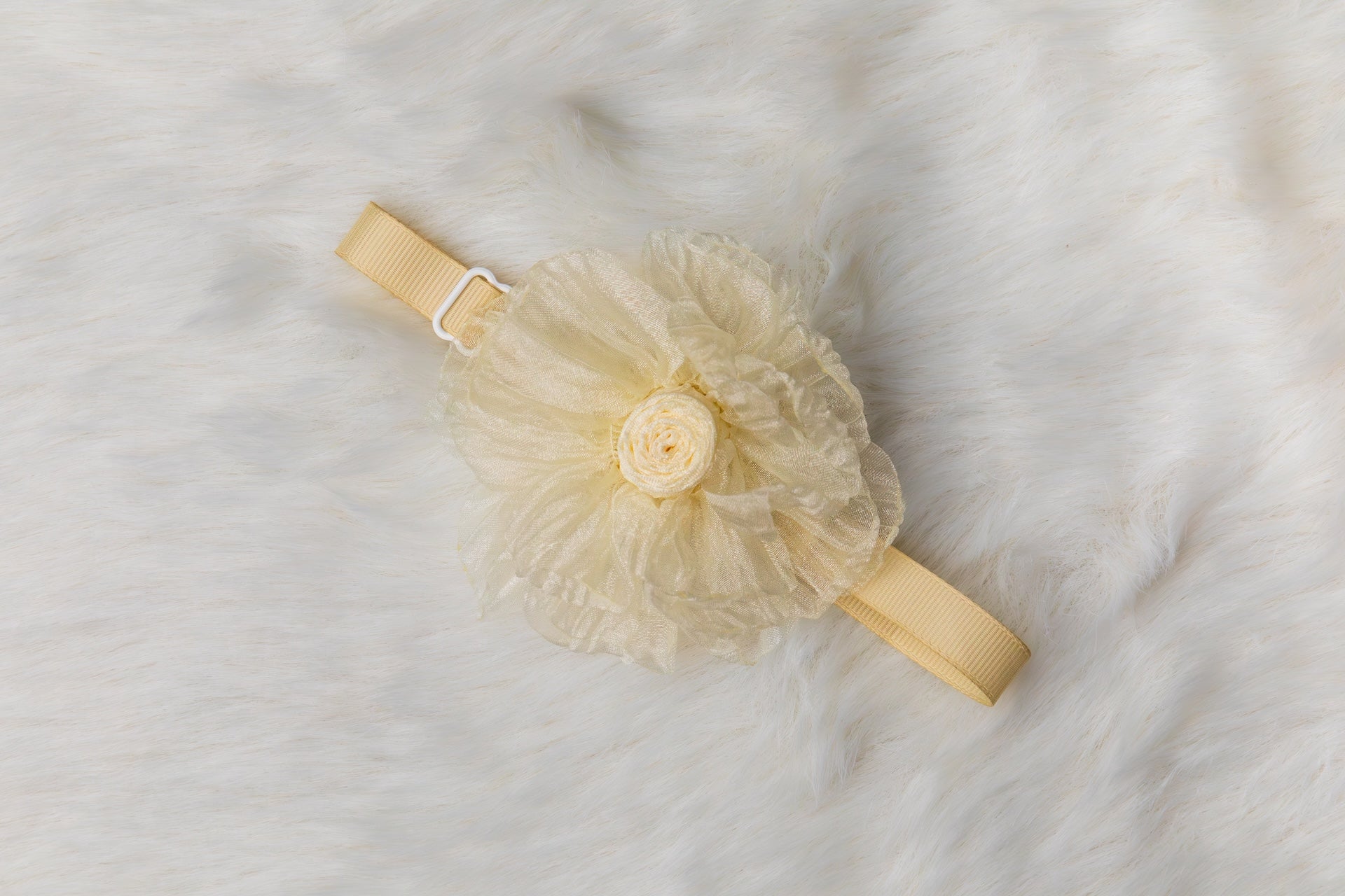 Rose Bloom Organza Flower Collar - Bundle of 5