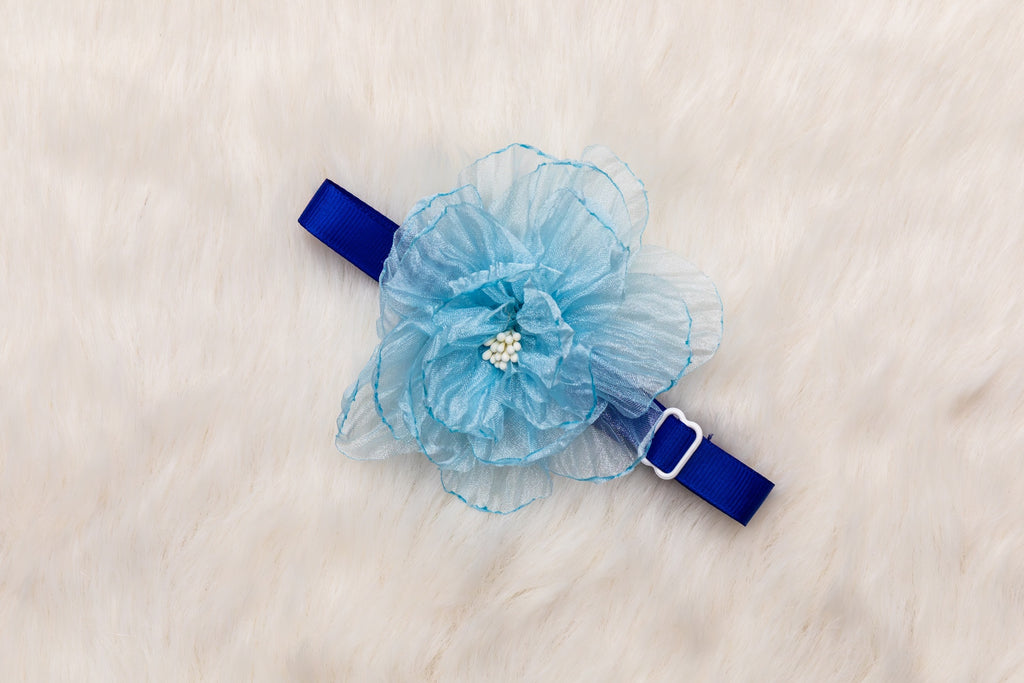 Organza Ruffle Flower Collar - Bundle of 5