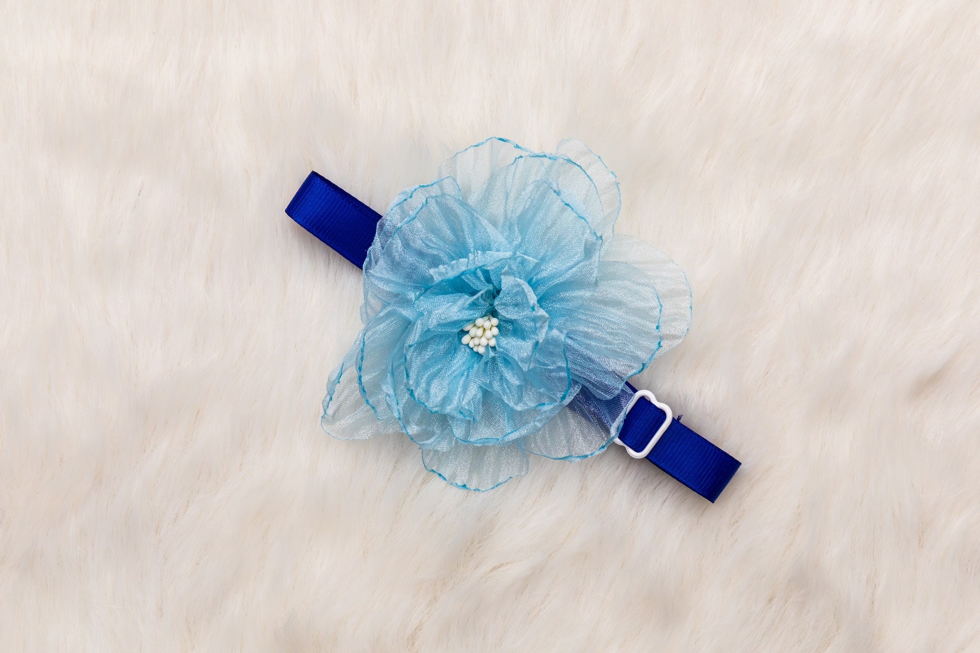 Organza Ruffle Flower Collar - Bundle of 5