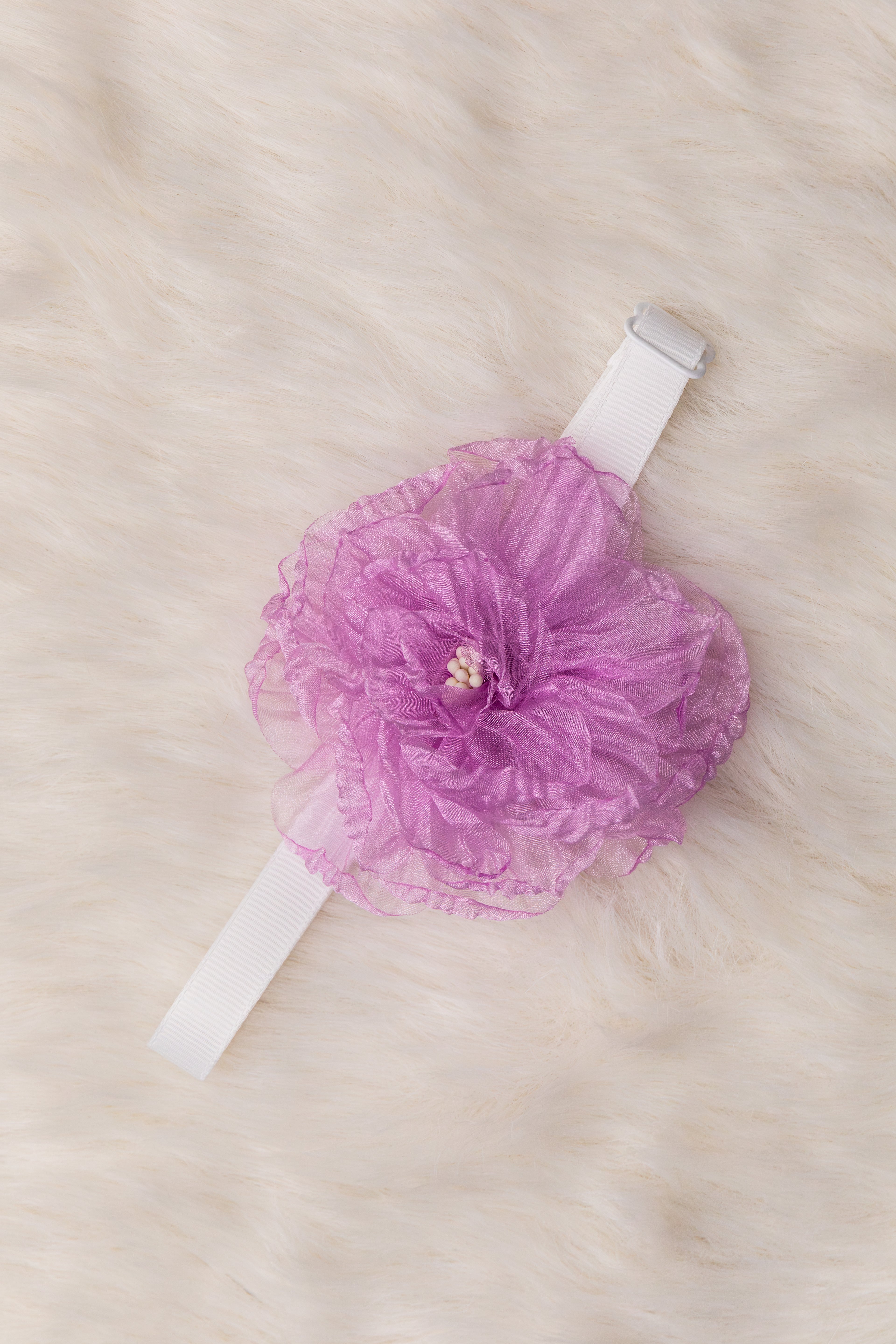 Organza Ruffle Flower Collar - Bundle of 5