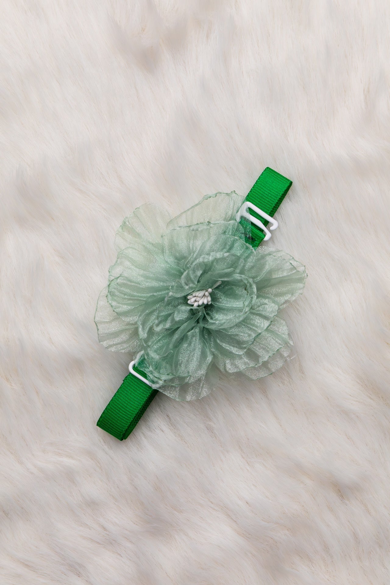 Organza Ruffle Flower Collar - Bundle of 5