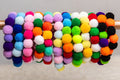 Pom Pom Beaded Collar - Mixed Colors - Bundle of 5