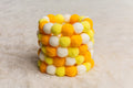 Pom Pom Beaded Collar Monochrome - Bundle of 5