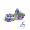 Pom Pom Beaded Collar Pastels - Bundle of 5