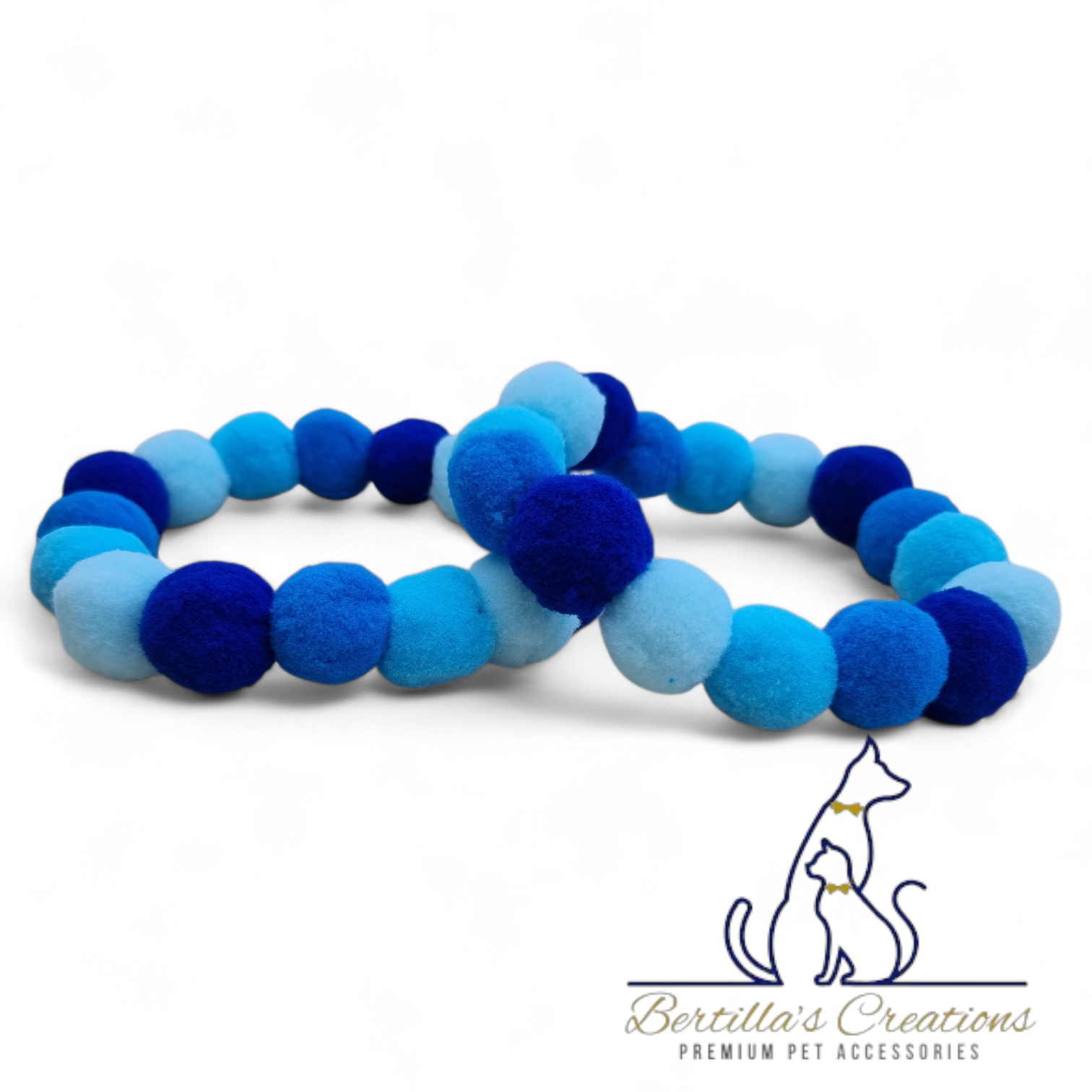 Pom Pom Beaded Collar Monochrome - Bundle of 10