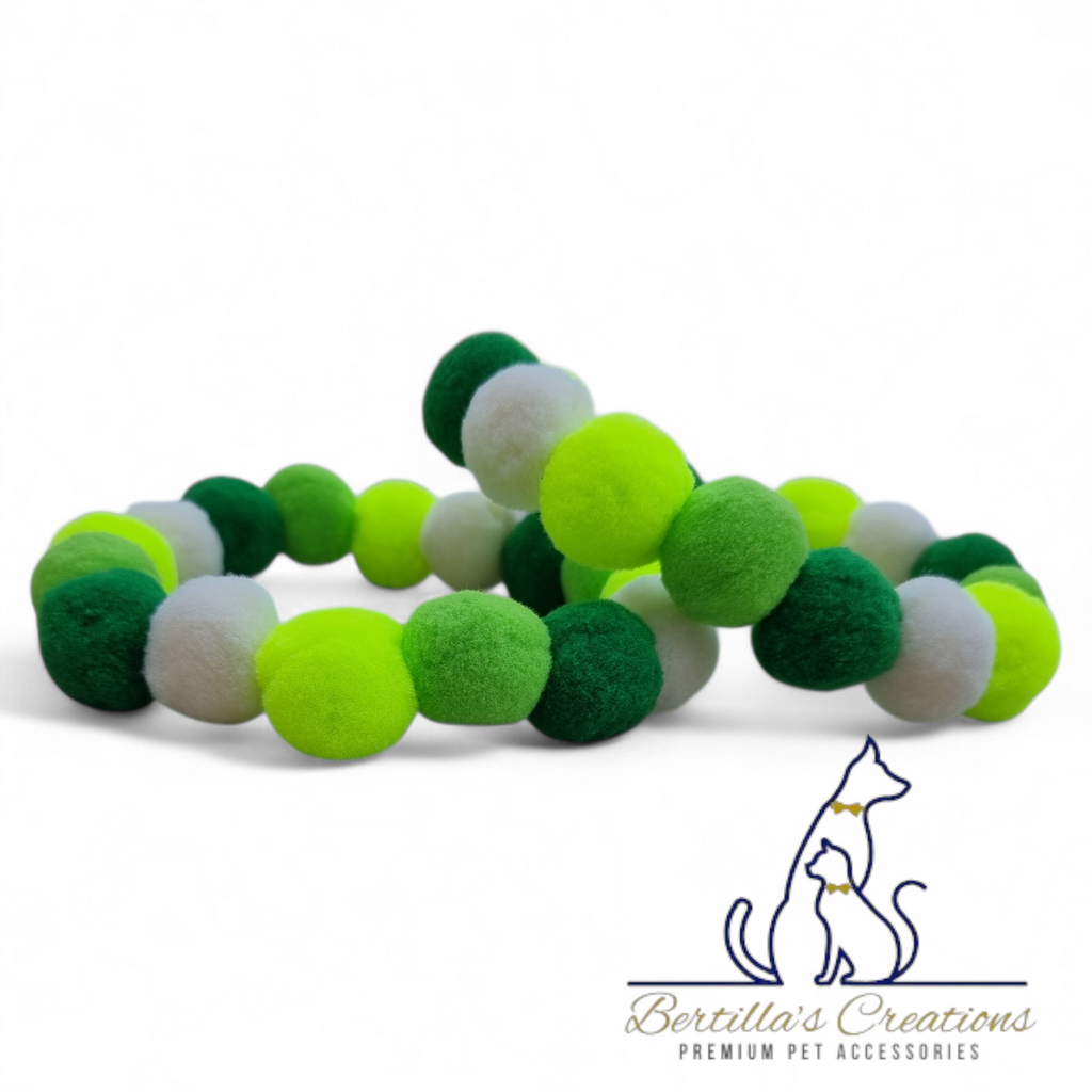 Pom Pom Beaded Collar Monochrome - Bundle of 5