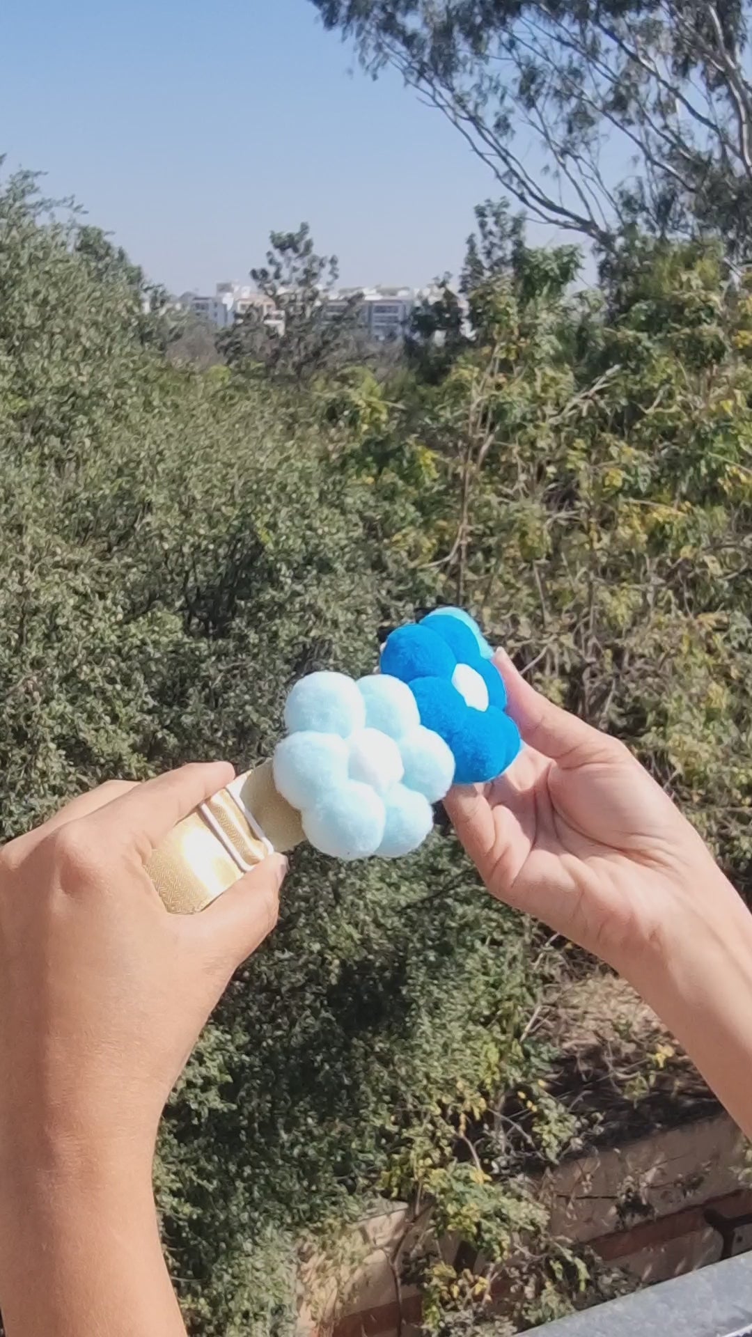 3 Floweret Pom Pom Collar - Bundle of 5